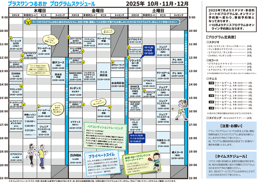 プラスワンつるおか 会員プログラム2枚目